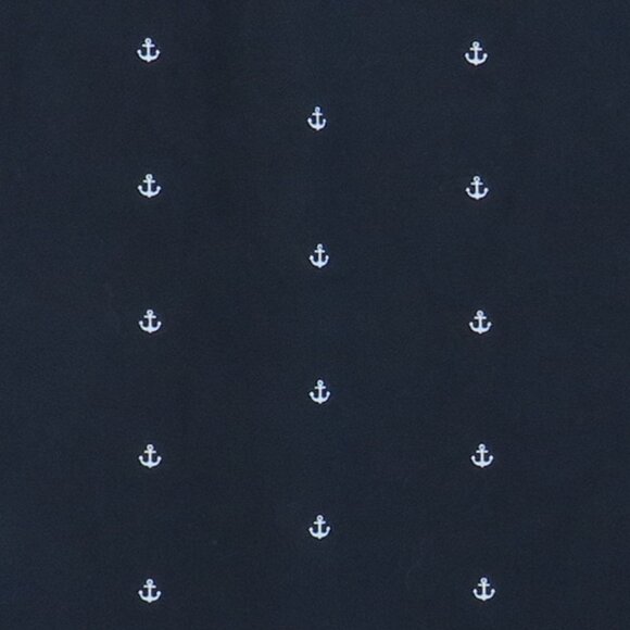 Cactus Man* Men's Short Sleeve Button Down Curved Hem Anchor Print Shirt~ Medium - Picture 10 of 10